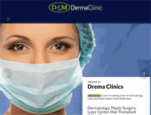Tablet Screenshot of derma-clinic.com